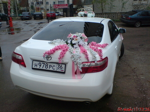 Свадебный автомобиль - белая TOYOTA CAMRY ПРОКАТ, АРЕНДА - Изображение #4, Объявление #110245