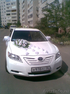 Свадебный автомобиль - белая TOYOTA CAMRY ПРОКАТ, АРЕНДА - Изображение #8, Объявление #110245