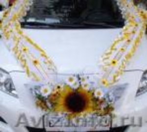 Автомобиль на свадьбу, прокат свадебных украшений на автомобиль - Изображение #4, Объявление #352307