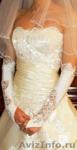 Продаю элегантное свадебное платье из атласа  - Изображение #2, Объявление #372967